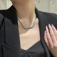 Fashion Waves 304 Stainless Steel Patchwork Plating 18K Gold Plated Silver Plated Women'S Necklace main image 2