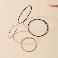 New Fashion Exaggerated Acrylic Alloy Circle 2-piece Set Of European And American Simple Earrings main image 4