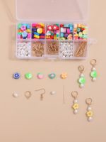 Diy10 Grid Color Soft Ceramic Handmade Earring Accessories Material Box main image 5