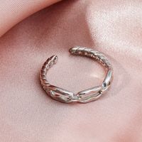 Retro Twist Copper Ring Trend All-match Fashion Ring main image 5