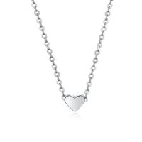 New Heart Pendant Clavicle Chain Creative Simple Trendy Hollow Peach Heart Necklace Wholesale sku image 2