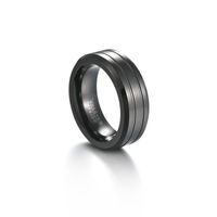 Bague En Acier Au Tungstène Simple De 8 Mm De Large, Bague En Or, Bague De Style Européen Et Américain sku image 4