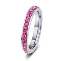 Mode Transfrontalière Vente Chaude Bijoux Boue Bâton Diamant Couleur Bague En Acier Inoxydable En Gros Anneau sku image 8