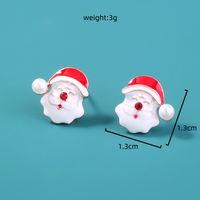 Weihnachtsmann Asymmetrische Ohrringe Schneeflocke Elchglocke Tropfende Ohrringe sku image 1