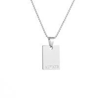 Casual Simple Style Letter Plating Stainless Steel Women'S Pendant Necklace main image 6