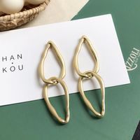 Retro Personality Earrings Metal Exaggerated Irregular Earrings sku image 3