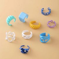 Simple Fashion Multi-layer Eart Drop Wax Color Ring Wholesale Nihaojewelry sku image 17