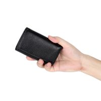 First Layer Cowhide Key Case Wallet Two In One Unisex Genuine Leather Multi-purpose Package Home Storage Key Bag main image 3