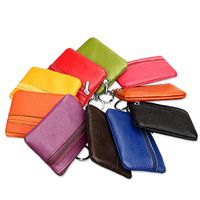 New Style Korean Leather Coin Purse Fashion Bus Card Bag Coin Bag Mini Key Bag Wholesale main image 2
