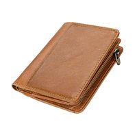 Wallet Leather Retro Wallet Anti-theft Brush Casual Wallet main image 4