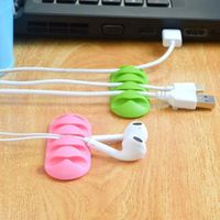 Five-hole Cable Holder Multi-hole Cable Organizer Desktop Cable Clamp main image 3