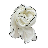 Semicircle Cotton And Linen Triangle Scarf Silk Scarf Korean Fashion Wild Scarf Headscarf Decorative Scarf main image 6