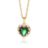 Fashion Heart Copper Plating Necklace sku image 5