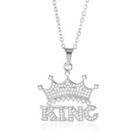 New Hip-hop Necklace King Crown Pendant Jewelry Men And Women Necklace sku image 2