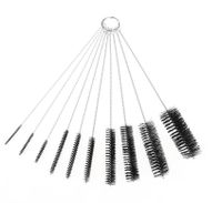Needle Nozzle Brush Airbrush Hair Brush Spray Gun Pipe Cleaning Tool Hair Brush Airbrush Brush Ten-piece sku image 1