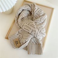Women's Simple Style Commute Solid Color Polyester Scarf sku image 1