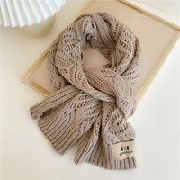 Women's Simple Style Commute Solid Color Polyester Scarf sku image 2