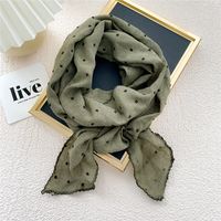 Semicircle Cotton And Linen Triangle Scarf Silk Scarf Korean Fashion Wild Scarf Headscarf Decorative Scarf sku image 3