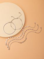 2021 New Jewelry Silver Star Bracelet Five-piece Geometric Bracelet Set main image 1