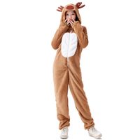 Santa Claus Dress Up Cosplay Christmas Elk Animal Adult Holiday Costume main image 4