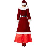 Christmas Eve Christmas Costume Wine Red Long Dress Costume main image 6