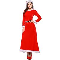 Dense Velvet Elastic Christmas Dress Costume main image 3