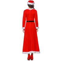 Dense Velvet Elastic Christmas Dress Costume main image 4