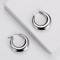 Simple Style Geometric Plating Stainless Steel No Inlaid 18K Gold Plated Earrings sku image 1