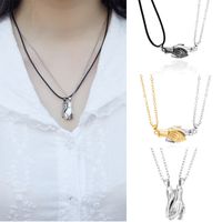 Factory Direct Sales Couple Necklace Magnets Attract A Pair Of Male And Female Clavicle Chain Necklaces Wild Money Accessories Wholesale main image 2