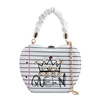 2021 New Box Bag Chain Messenger Bag Crown Bag Handbag Vertical Small Square Bag main image 3