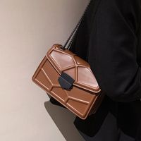 Popular Rhombic Chain Bag 2021 New Bag Autumn Messenger Bag Texture One-shoulder Small Square Bag main image 4