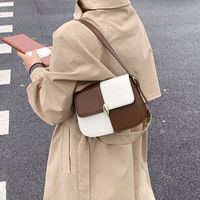Small Bags 2021 New Fashion Stitching Contrast Messenger Bag Autumn And Winter Underarm Bag main image 1
