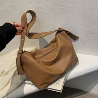 Soft Leather Simple Small Bag New Fashion Korean Version Tote Bag Autumn Single Shoulder Messenger Bag main image 5