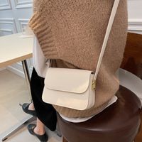 Popular Clamshell Simple Casual Shoulder Bag Autumn Fashion Messenger Small Square Bag main image 4