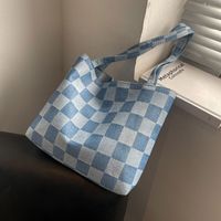 Versión Coreana De La Bolsa Pequeña Nueva Bolsa De Mensajero De Hombro De Lona A Cuadros sku image 2