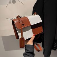 New Bags Fashion Messenger Bag Stylish Texture Portable Small Square Bag sku image 3