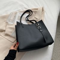 New Fashion Tote Bag Retro Portable Single Shoulder Bag Simple Large-capacity Bucket Bag sku image 2