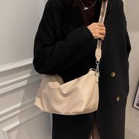 Soft Leather Simple Small Bag New Fashion Korean Version Tote Bag Autumn Single Shoulder Messenger Bag sku image 1