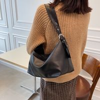 Soft Leather Simple Small Bag New Fashion Korean Version Tote Bag Autumn Single Shoulder Messenger Bag sku image 2