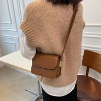 Popular Clamshell Simple Casual Shoulder Bag Autumn Fashion Messenger Small Square Bag sku image 2