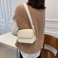 Popular Clamshell Simple Casual Shoulder Bag Autumn Fashion Messenger Small Square Bag sku image 3