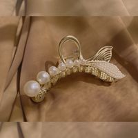 Cola De Sirena Catch Clip Fish Tail Hair Clip Tocado Pearl Elegante Shark Clip Hair Jewelry main image 6