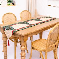 New Christmas Decoration Knitted Cloth Table Runner Creative Christmas Table Decoration sku image 10