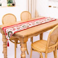 New Christmas Decoration Knitted Cloth Table Runner Creative Christmas Table Decoration sku image 11