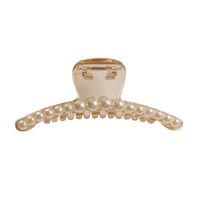 Korean Hair Clip Large Hair Clip Pearl Catch Clip Headdress Shark Hair Catch main image 7