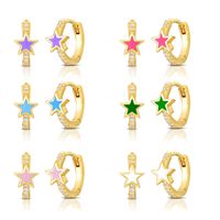 Simple Star Geometric Earrings Five-pointed Star Earrings main image 1