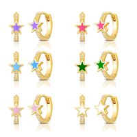 Simple Star Geometric Earrings Five-pointed Star Earrings main image 2