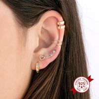 Cute Heart-shaped Small Stud Earrings Hollow Love Temperament Earrings Ear Buckle Ear Jewelry main image 4