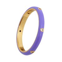 Fashion Color Epoxy Enamel 18k Gold Ring Female European And American Trend Index Finger Ring main image 3