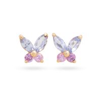 Cross-border Sterling Silver Needle Butterfly Studs Women's Japanese And Korean Temperamental Exquisite High-grade Earrings Super Fairy Mori Style Earring Ornament main image 5